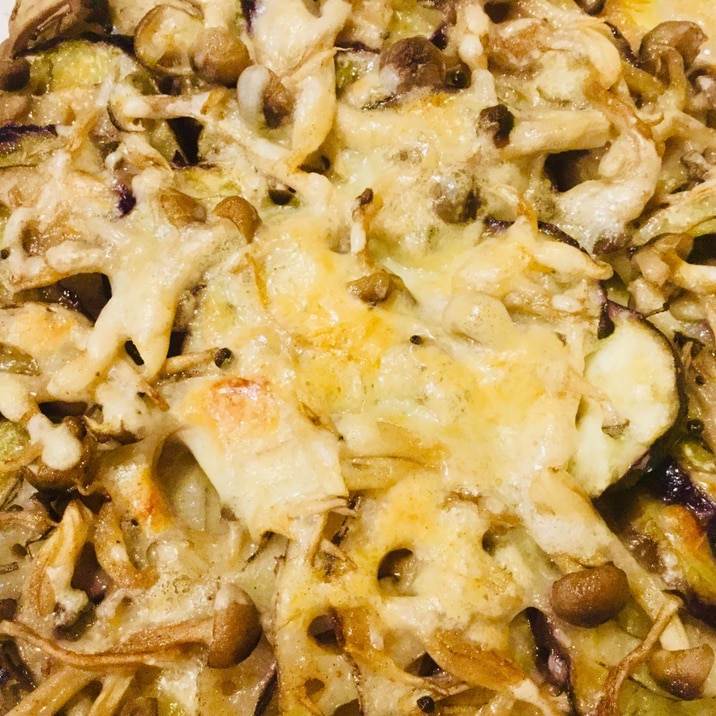 れんこんとなすとしめじの和風チーズ焼き レシピ 作り方 By 作りまくる 食べまくる 楽天レシピ